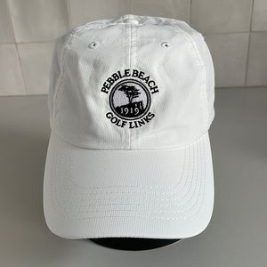OS white pebble beach golf links baseball cap hat